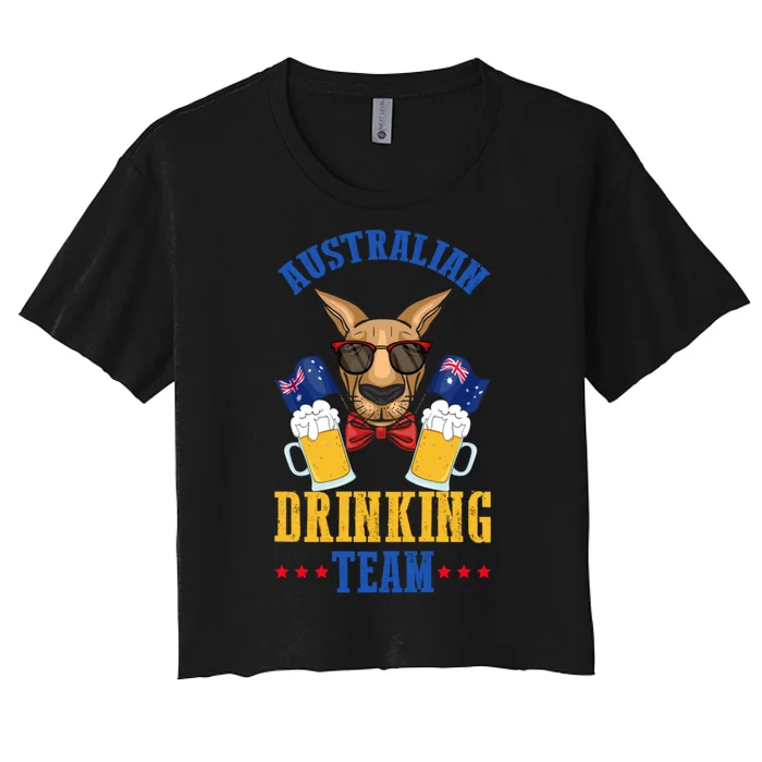 Australian Drinking Team Women's Crop Top Tee