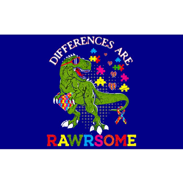 Autism Dinosaur Trex Differences Are Rawrsome Gift Bumper Sticker