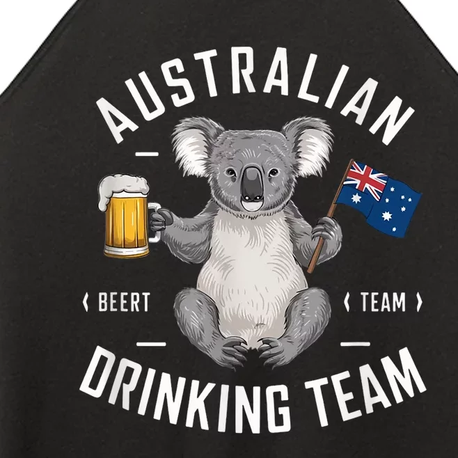 Australian Drinking Team Beer Lover Drinker Australia Koala Women’s Perfect Tri Rocker Tank