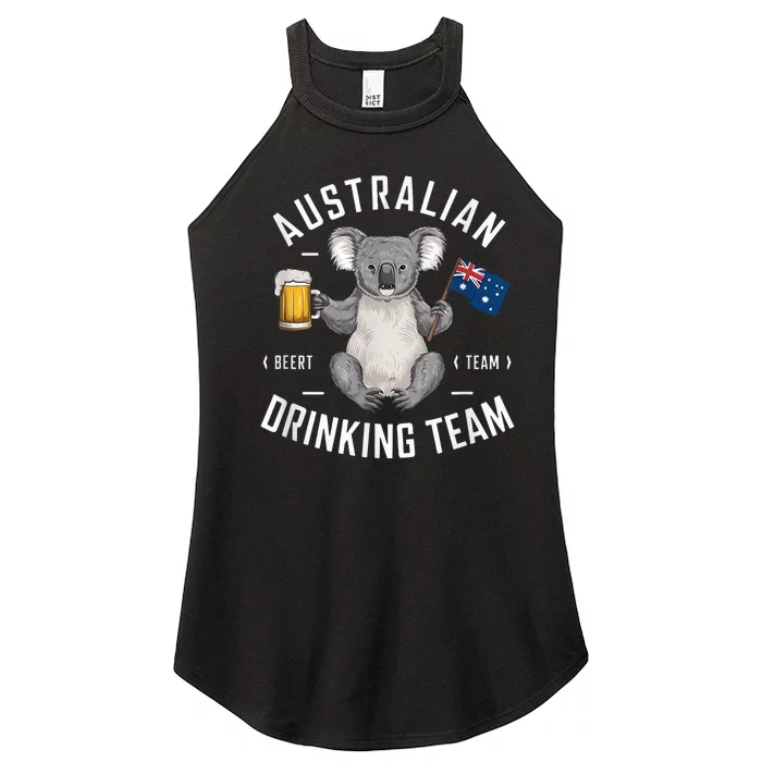 Australian Drinking Team Beer Lover Drinker Australia Koala Women’s Perfect Tri Rocker Tank