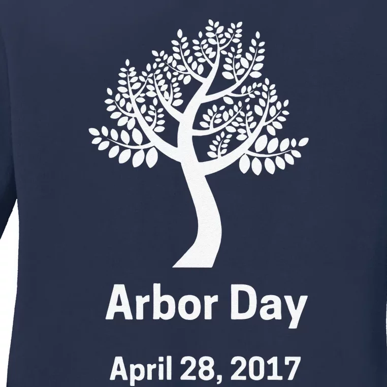 Arbor Day Tree Funny Ladies Long Sleeve Shirt