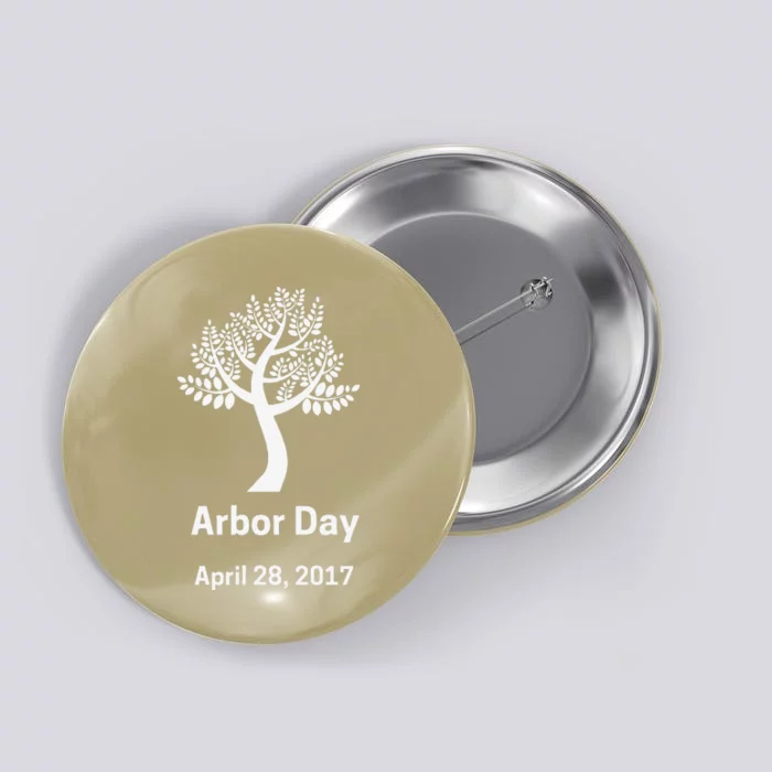 Arbor Day Tree Funny Button