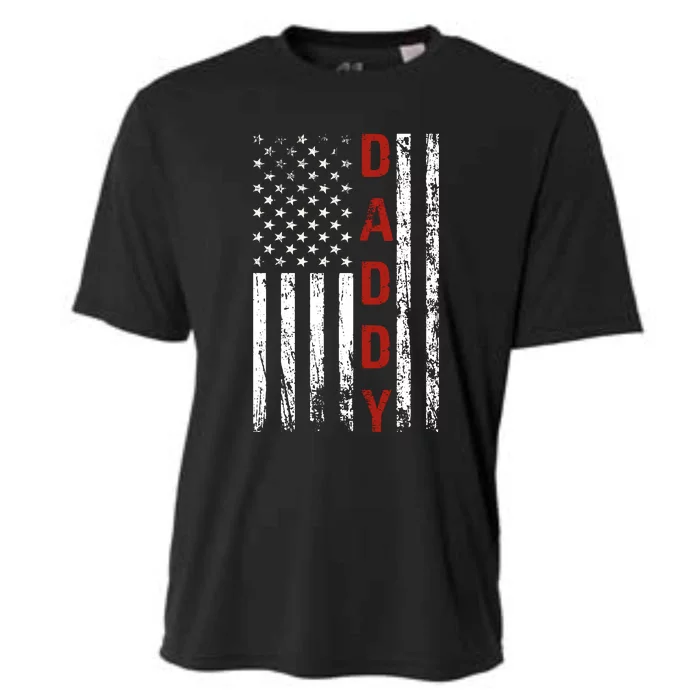 American Daddy USA Flag Dad Gifts Cooling Performance Crew T-Shirt