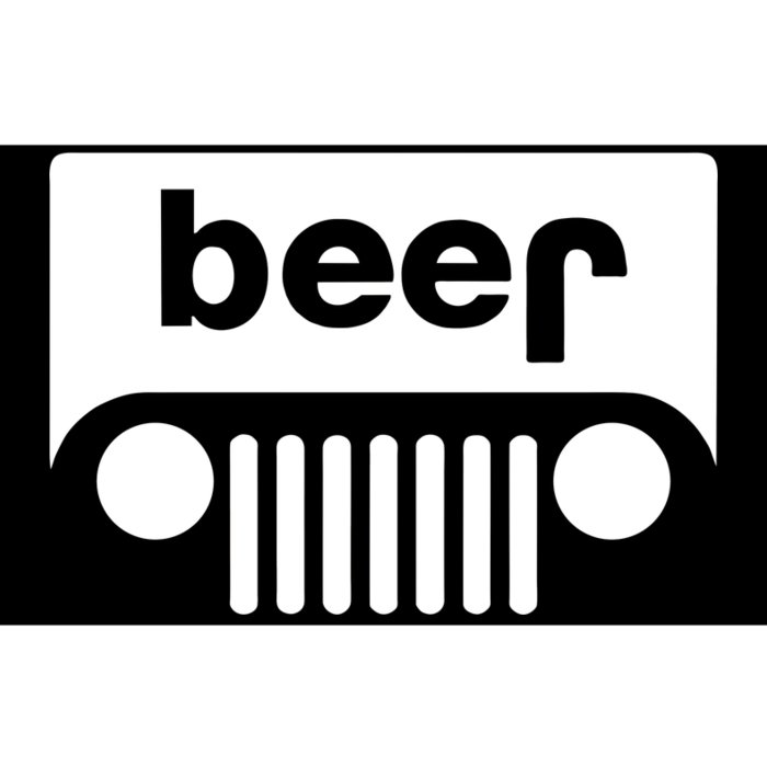 Adult Beer Funny Upside Down Logo Bumper Sticker