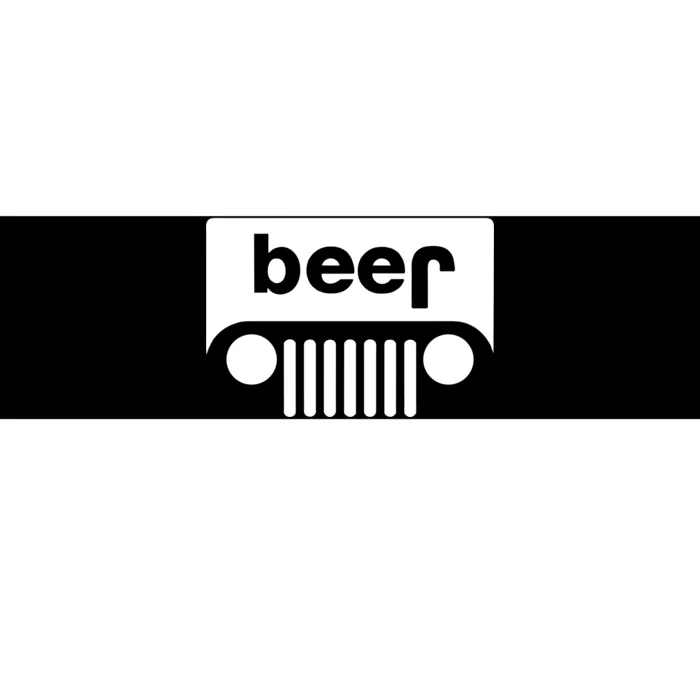 Adult Beer Funny Upside Down Logo Bumper Sticker