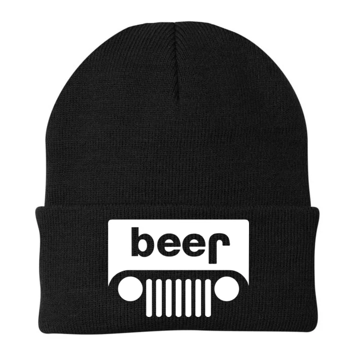 Adult Beer Funny Upside Down Logo Knit Cap Winter Beanie