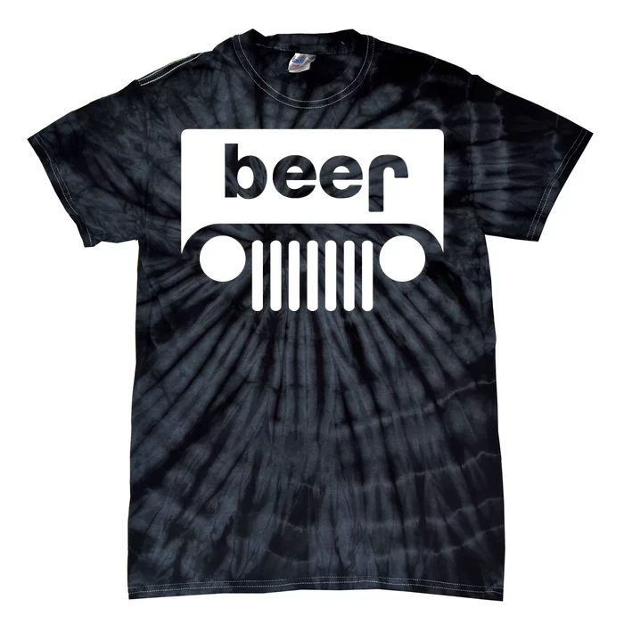 Adult Beer Funny Upside Down Logo Tie-Dye T-Shirt