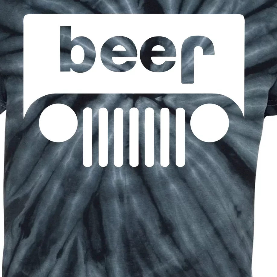 Adult Beer Funny Upside Down Logo Kids Tie-Dye T-Shirt