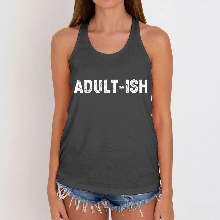 Adult-ish Women's Knotted Racerback Tank