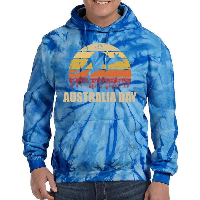 Australia Day Vintage Funny Gift Tie Dye Hoodie