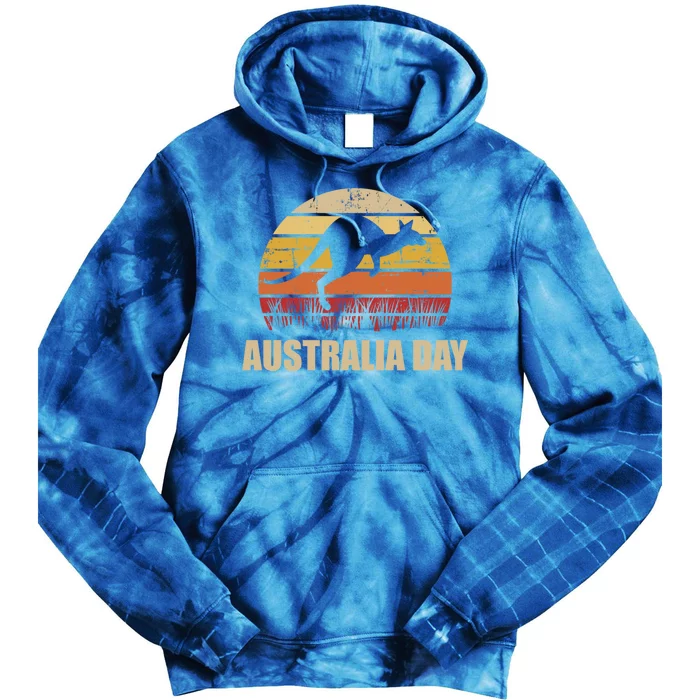 Australia Day Vintage Funny Gift Tie Dye Hoodie