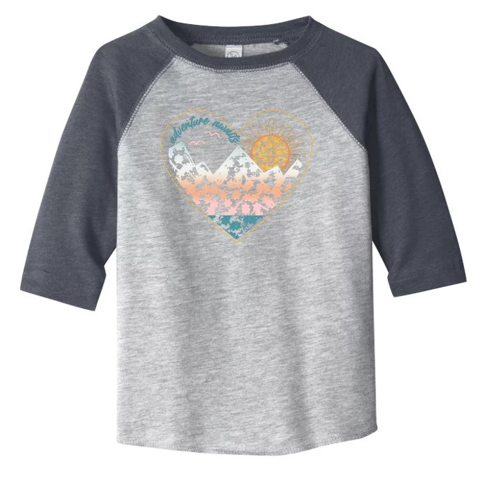 Adventure Awaits Nature Cute Wilderness Toddler Fine Jersey T-Shirt