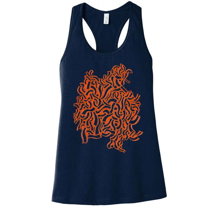 Abstract Dub Wub Women's Racerback Tank