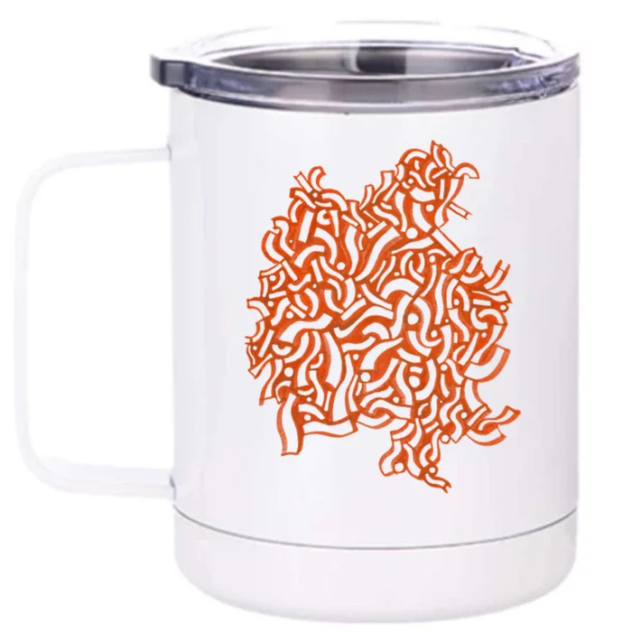 Abstract Dub Wub Front & Back 12oz Stainless Steel Tumbler Cup