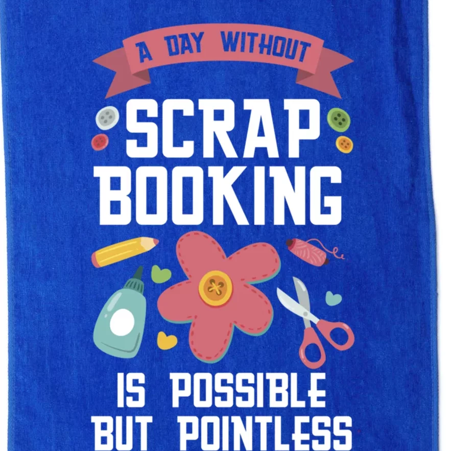 A Day Without Scrapbooking Scrapbooking Gift Platinum Collection Golf Towel