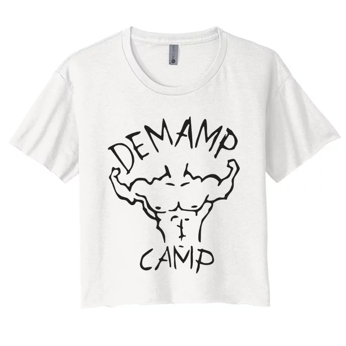 Adam Devine Workaholic Demamp Camp Women's Crop Top Tee