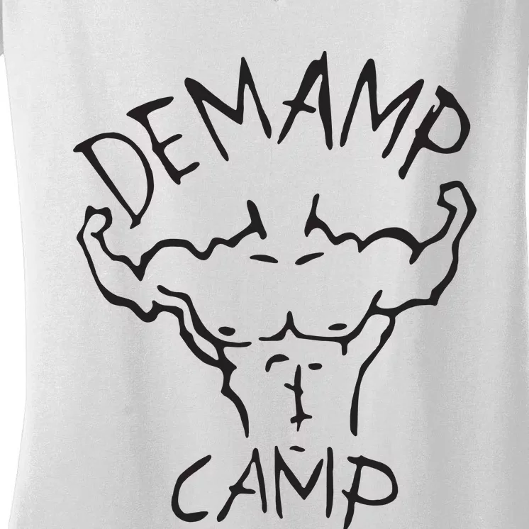 Adam Devine Workaholic Demamp Camp Women's V-Neck T-Shirt