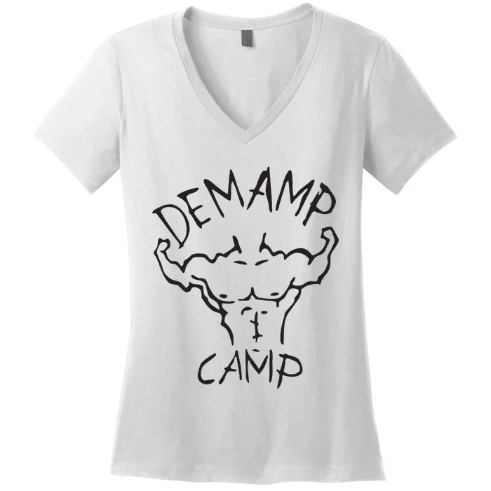 Adam Devine Workaholic Demamp Camp Women's V-Neck T-Shirt