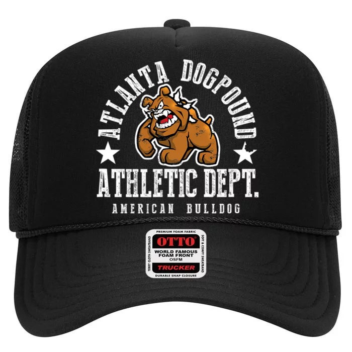 ATLANTA Dogpound Workout Excercise Lover Dog Owner High Crown Mesh Trucker Hat