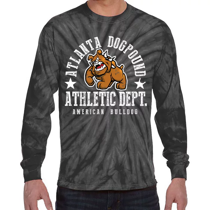 ATLANTA Dogpound Workout Excercise Lover Dog Owner Tie-Dye Long Sleeve Shirt