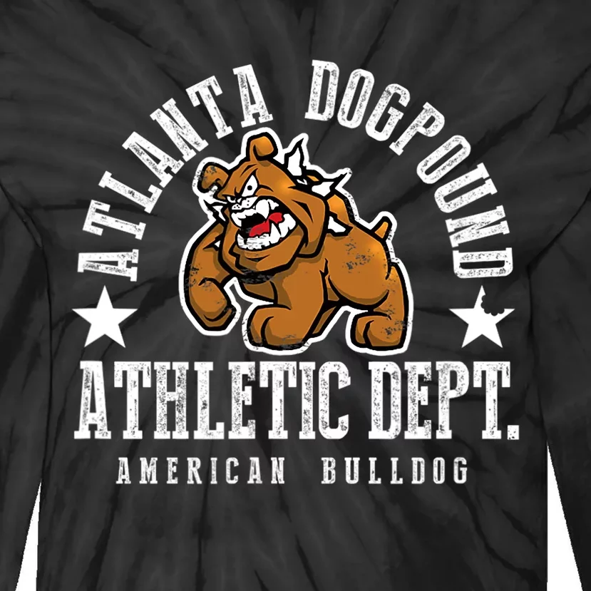 ATLANTA Dogpound Workout Excercise Lover Dog Owner Tie-Dye Long Sleeve Shirt