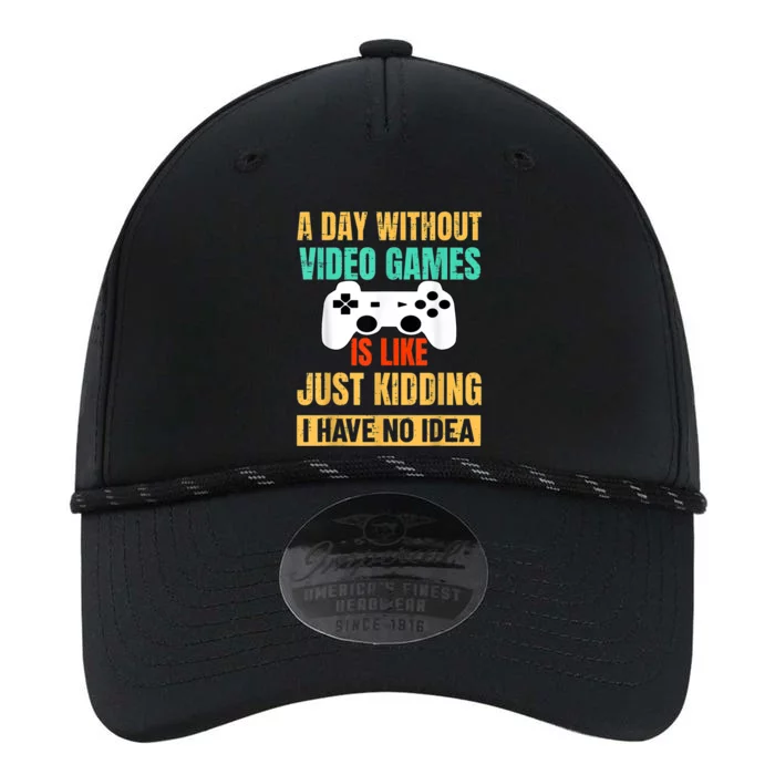 A Day Without Video Games Is Like Funny Gamer Gifts Gaming Performance The Dyno Cap