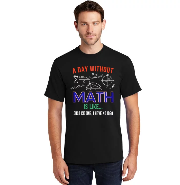 A Day Without Math Is Like Math Gift Tall T-Shirt