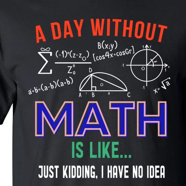 A Day Without Math Is Like Math Gift Tall T-Shirt