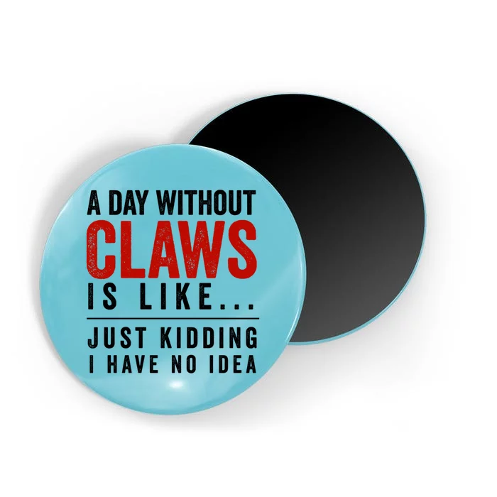 A Day Without Hard Seltzer Funny Alcohol Bar Crawl Claw Gift Magnet