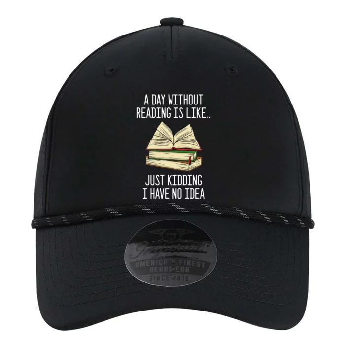 A Day Without Reading Is Like Just Ding With No Idea Gift Performance The Dyno Cap