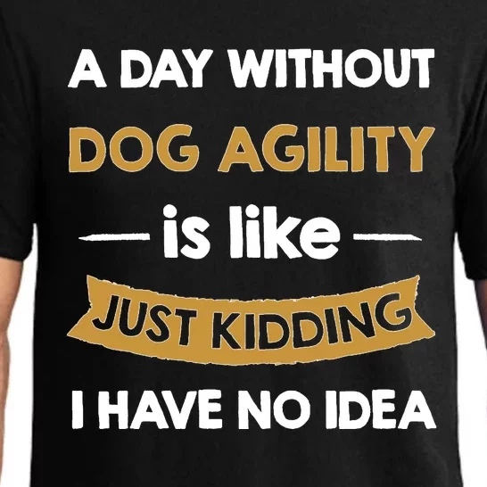 A Day Without My Dog Agility Is Like Just Kidding Lover Pajama Set