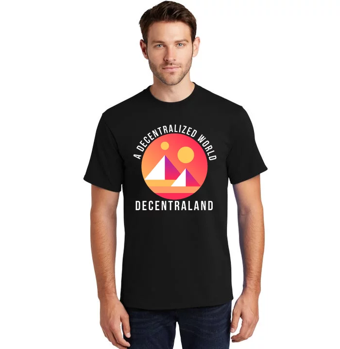 A Decentralized World Decentraland, MANA Tall T-Shirt