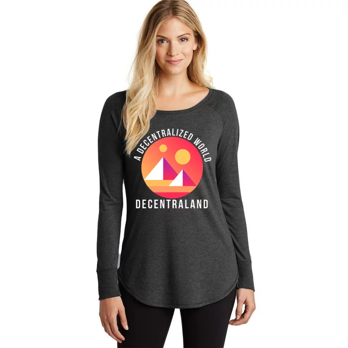 A Decentralized World Decentraland, MANA Women's Perfect Tri Tunic Long Sleeve Shirt