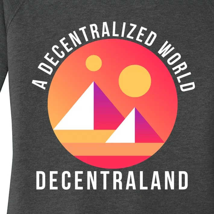 A Decentralized World Decentraland, MANA Women's Perfect Tri Tunic Long Sleeve Shirt