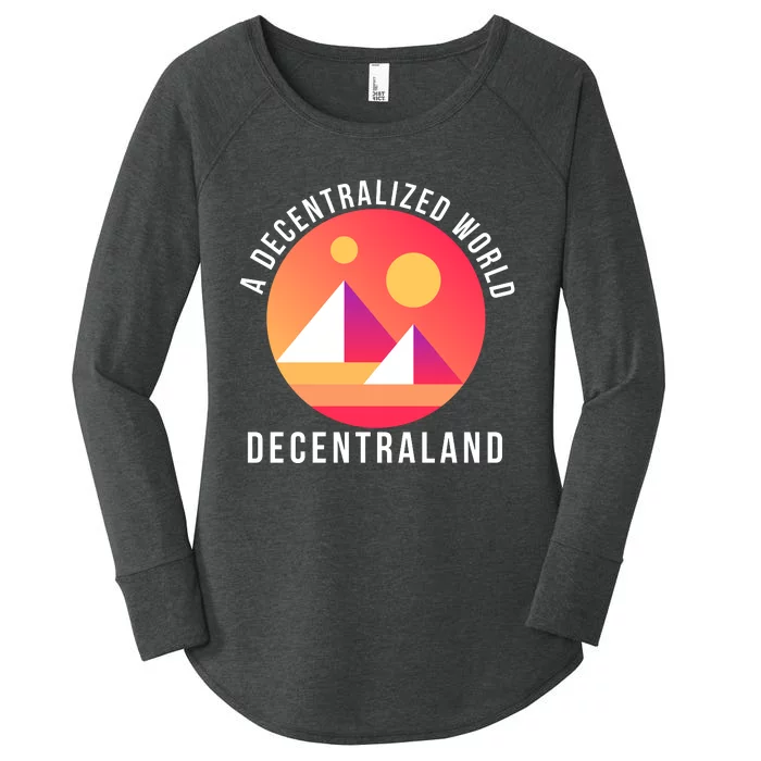 A Decentralized World Decentraland, MANA Women's Perfect Tri Tunic Long Sleeve Shirt