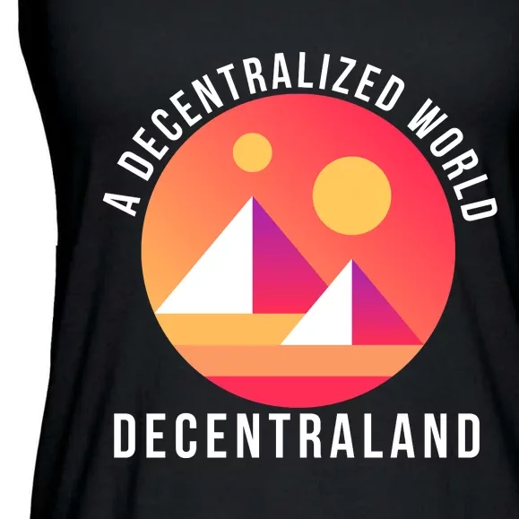 A Decentralized World Decentraland, MANA Ladies Essential Flowy Tank