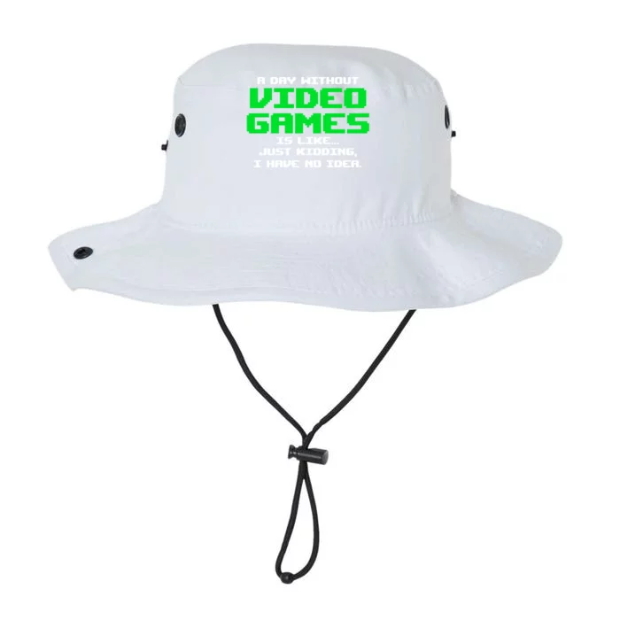 A Day Without Video Games Is Like Video Gamer Gaming Gift Legacy Cool Fit Booney Bucket Hat