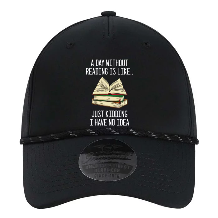 A Day Without Reading Is Like Just Ding With No Idea Great Gift Performance The Dyno Cap