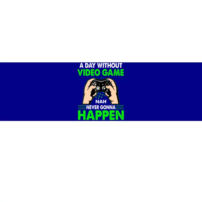 A Day Without Video Games Cute Gift And Gamer Gaming Gift Bumper Sticker