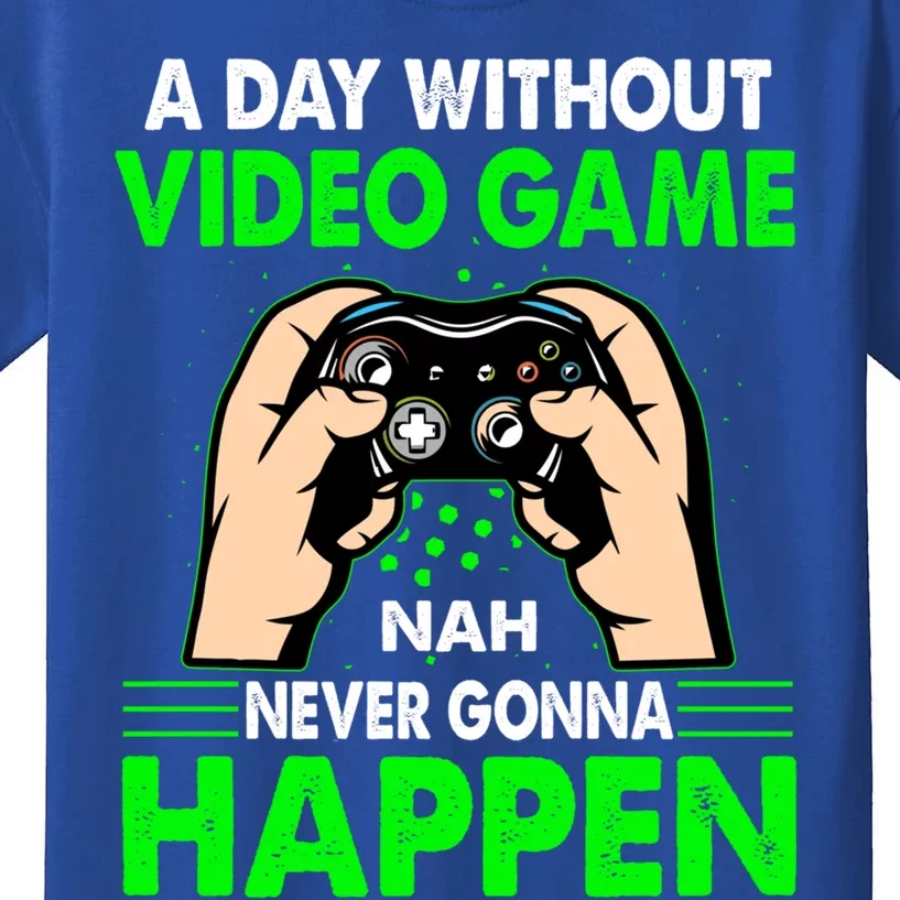 A Day Without Video Games Cute Gift And Gamer Gaming Gift Kids T-Shirt