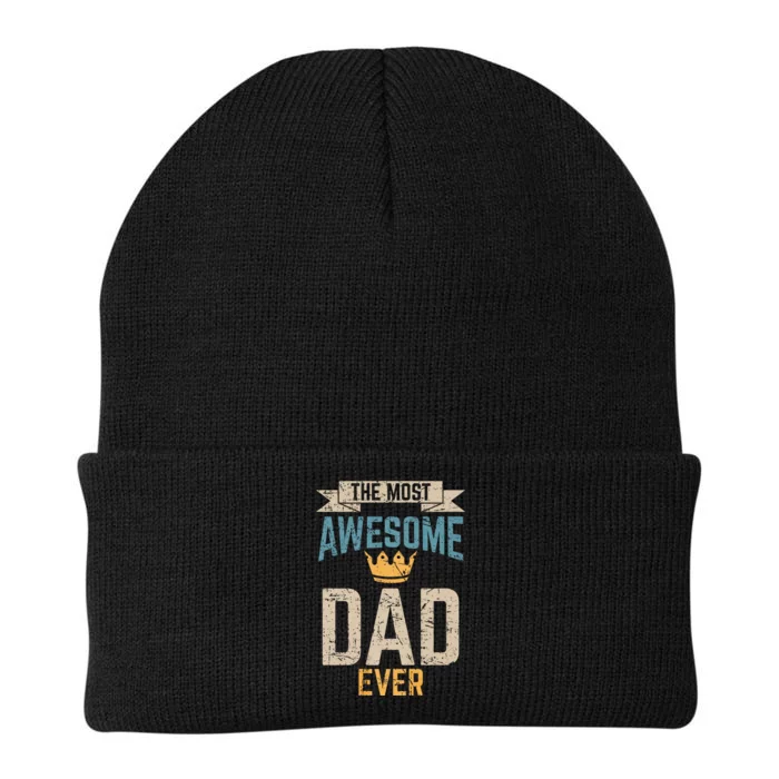 Awesome Dad Worlds Best Daddy Ever Fathers Day Knit Cap Winter Beanie