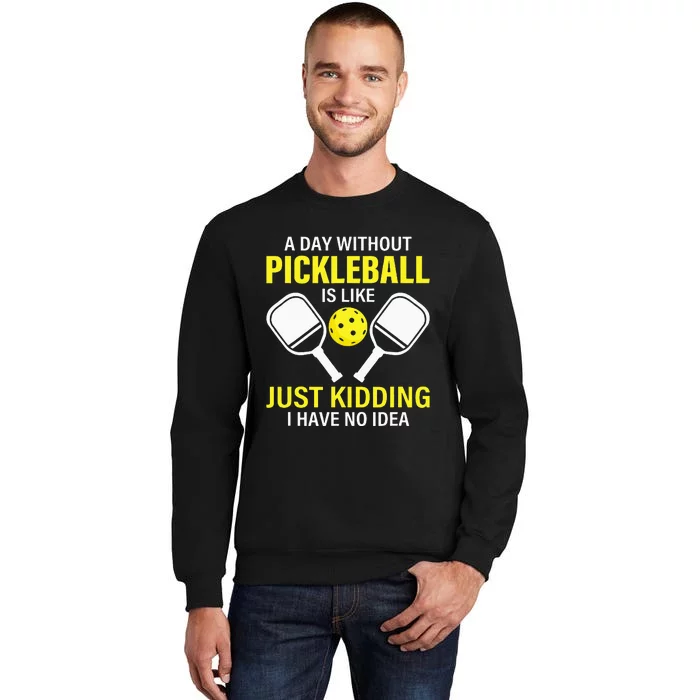 A Day Without Pickleball Is Like Haha NO Clue Dink Sweatshirt