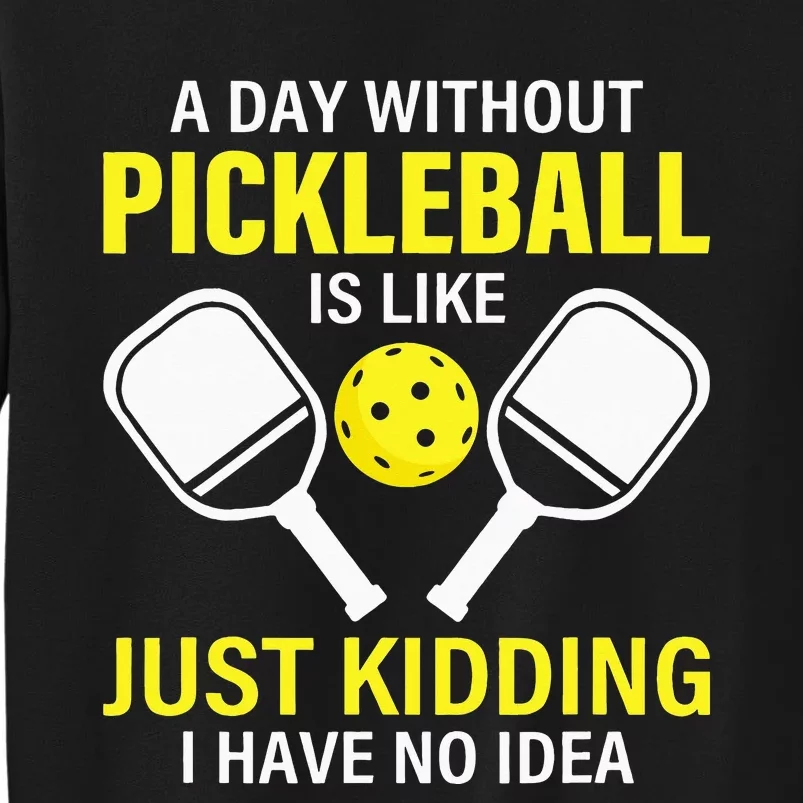 A Day Without Pickleball Is Like Haha NO Clue Dink Sweatshirt