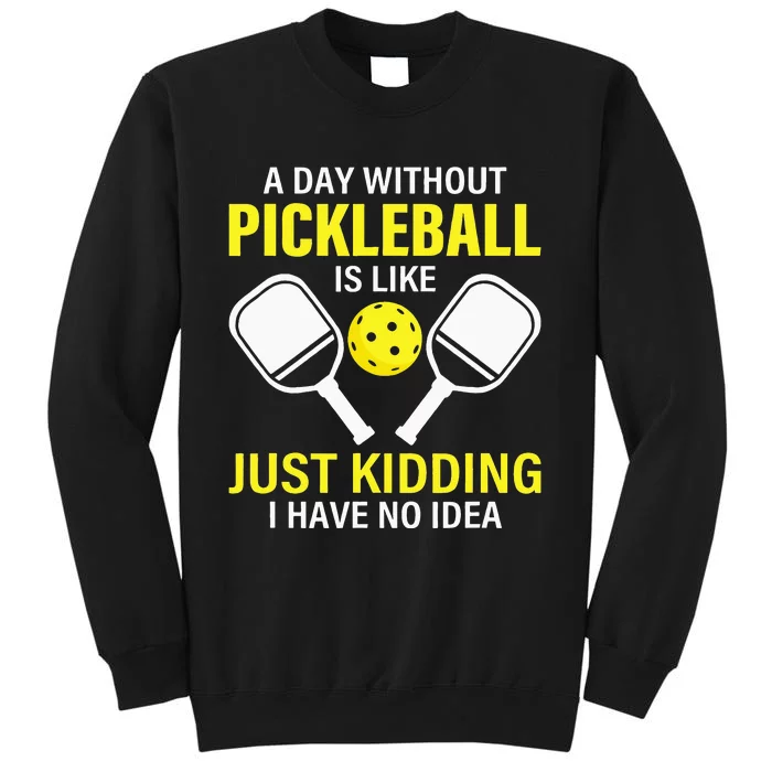 A Day Without Pickleball Is Like Haha NO Clue Dink Sweatshirt