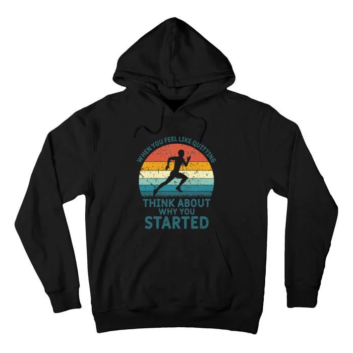 A Day Without Running Funny Runner Running Tall Hoodie