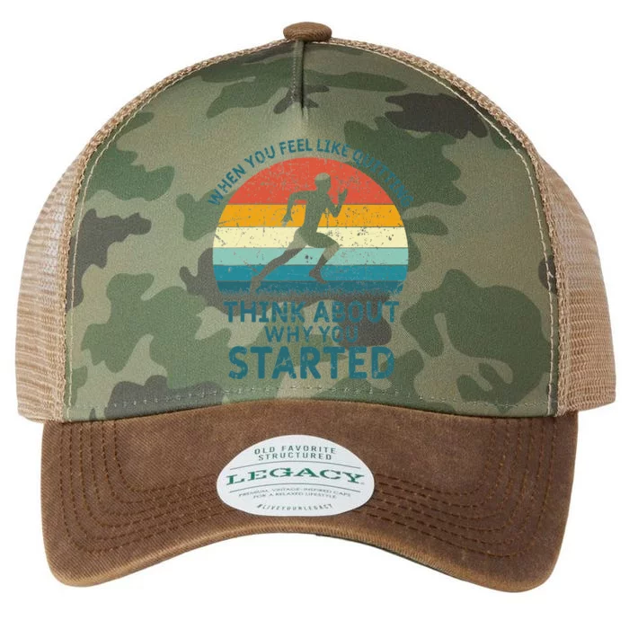 A Day Without Running Funny Runner Running Legacy Tie Dye Trucker Hat