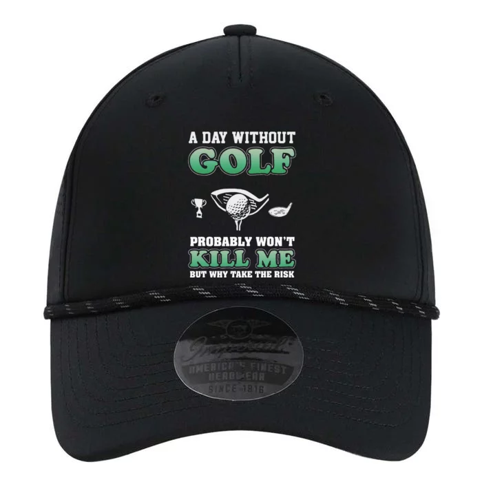 A Day Without Golf vintage Golf Saying Fathers day Performance The Dyno Cap