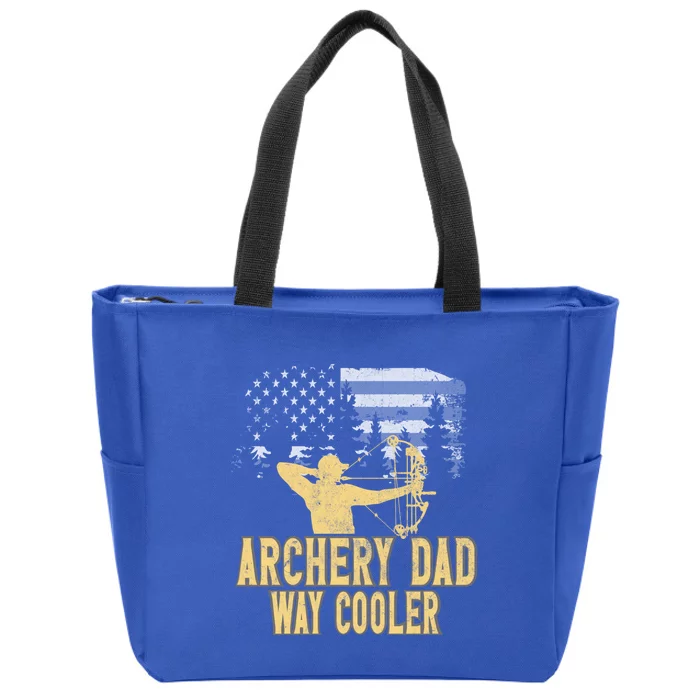 Archery Dad Way Cool Father's Day Cool Gift Zip Tote Bag