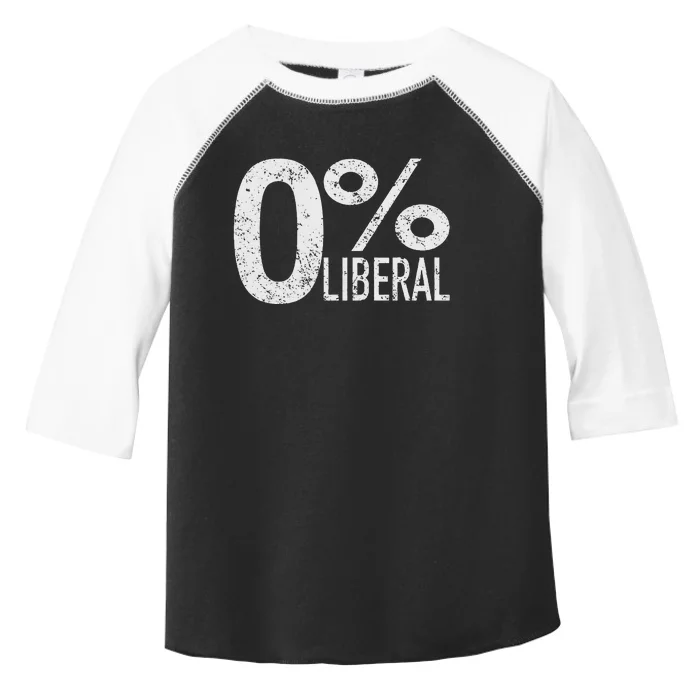 Antiliberal Democrat Zero Percent Liberal Trump Toddler Fine Jersey T-Shirt