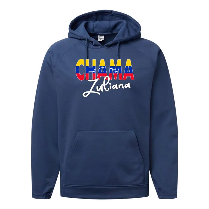 Artistic Design Zulia Chama Zuliana Flannel Venezuela Gift Performance Fleece Hoodie